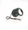 FLEXI Рулетка "BLACK DESIGN" S ремень, 5м, до 15кг, синий