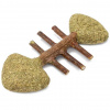 Triol Natural Игрушка для кошек из мататаби "Рыбка" с кошачьей мятой, 80мм.