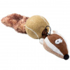 GiGwi Catch & Fetch Барсук с 2-мя пищалками и теннисным мячом, 32см.