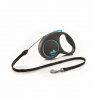 FLEXI Рулетка "BLACK DESIGN" S трос, 5м, до 12кг, синий