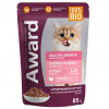 Award KITTEN TURKEY Healthy Growth влажный корм для котят от 1 месяца, кусочки в соусе с индейкой, 85гр.