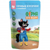 Мнямс 85гр. "Ферма кота Фёдора" сочные кусочки для кошек, индейка