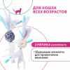 PET PARK Плетёные мячики с перьями для кошек (2шт. в комплекте)