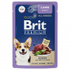 Brit Premium Dog 85гр. влажный корм для взрослых собак всех пород, ягненок в соусе