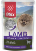 Blitz Holistic Lamb & Salmon 85гр. влажный корм для взрослых собак мелких пород, ягненок с лососем, кусочки в соусе