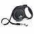 FLEXI Рулетка "BLACK DESIGN" L ремень, 5м, до 50кг, серебряный