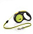 FLEXI Рулетка "NEON" XS трос, 3м, до 8кг, черный/неон