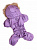 LionPets Комбинезон Winter LP018XL, лиловый, унисекс, спина 32-34см.