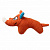 GiGwi Suppa Puppa Puffer Zoo Носорог с пищалкой, 14см.