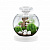 Tetra Аквариум Cascade Globe Duo Waterfall круглый с LED светильником, белый, 6,8л.