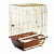 Triol 2105G Клетка для птиц, золото, 30х23х39см.